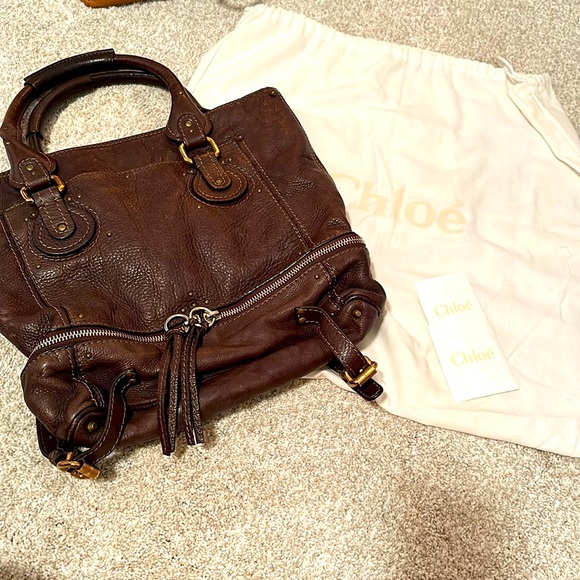 Chloe Handbags - Chloe large paddington hobo bag in dark brown leather. Gorgeous
